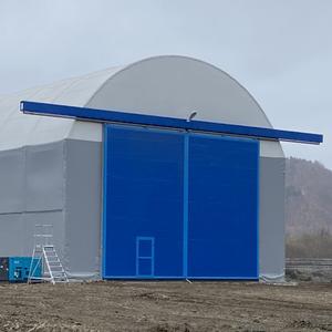 Тентовый каркасный ангар