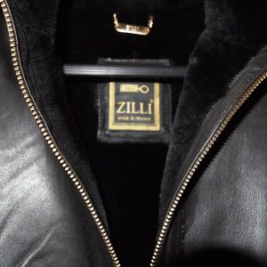 Куртка кожа с мехом Zilli. 