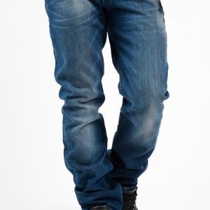 джинсы. Классические пятикарманные джинсы с потертым эффектом