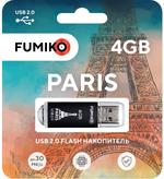 Флешка FUMIKO PARIS 4GB черная USB 2.0 FPS-26