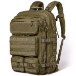 Тактический рюкзак — в 2,4 раза прочнее рабочий и военный рюкзак. Водостойкий и прочный большой рюкзак Molle (50 л) Черный, песочный, зеленый