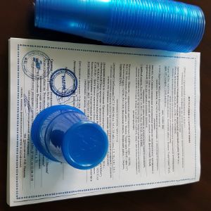 синие одноразовые пластиковые стаканы 200 мл для горячих и холодных напитков Напра.рф