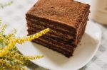 Торт медово-шоколадный Кусочек счастья