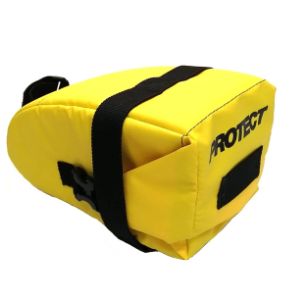 Велосумка под седло, р-р 19,5х10,5х10,5 см, цвет желтый, PROTECT™