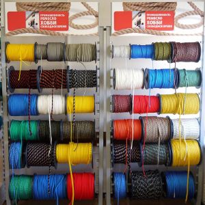 Шнур вязано-плетеный полипропиленовый, Шнур плетеный полипропиленовый, Фал капроновый полиамидный, Шнур высокопрочный стартерный, Шнур прорезиненный.