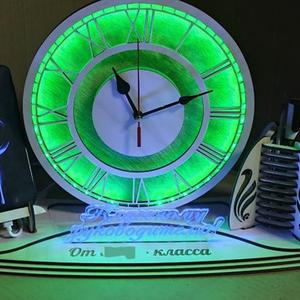 Настольный органайзер с часами