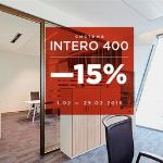Выгодное предложение от NAYADA: скидка 15% при заказе перегородок Intero-400
