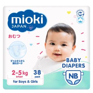 Подгузники детские MIOKI 
NB 2-5 кг 38 шт, Упак