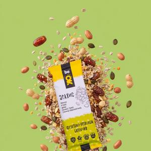 Фруктово-ореховые батончики BeOK ТМ BIO Elite Арахис. Вес 30г.