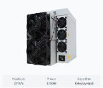 Bitmain Antminer KS5 Pro (21Th) is an ASIC miner designed for KHeavyHash algorithm, specifically targeting KAS (Kaspa) mining. It delivers a maximum hashrate of 21Th/s while consuming 3150W 34234