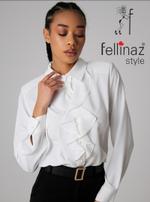 Женская Одежда блузки больших размеров Fellinaz Stayl