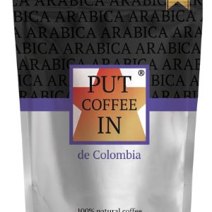 Колумбийская арабика, 100% натуральный, 
растворимый сублимированный кофе. Крепкий, 
с оттенками горького шоколада.