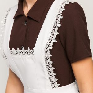 Школьный фартук для девочек (кружево в ассортименте)