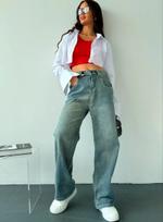 Джинсы багги серо-синие ESTETIZI OSPB73573 OSPB7-3573