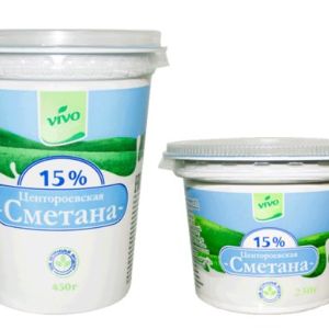 Сметана Vivo15 %
Настоящая деревенская сметана! В основе продукта — натуральные сливки 15-процентной жирности, собранные со свежайшего молока, полученного на собственных фермах производителя! В составе нет сомнительных компонентов, добавок, сухого молока, а только лишь сливки и закваска.