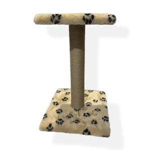 Когтеточка столбик с полочкой