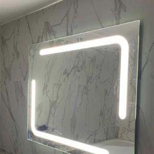 Зеркало серебро с внутренней подсветкой