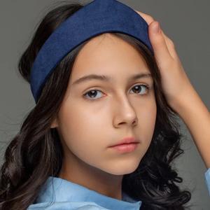 Замша синий