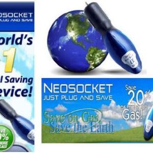 Прибор для экономии топлива Neo Socket. Neo Socket - уникальное, запатентованное изобретение в области снижения расхода топлива автомобилем. Он позволяет сохранить от 10 до 30% топлива в баке простым подключением его к электросети автомобиля через прикуриватель