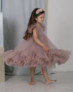 Платье нарядное детское, праздничное платье для девочки, платье на праздник детское 4season с воланом 10005