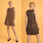 Элегантное Трикотажное Платье с Леопардовым Принтом