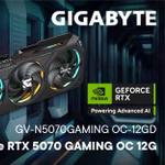GIGABYTE GeForce RTX 5070 GAMING OC 12G