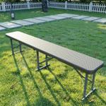 Скамейка складная SAMMAN Vän R для сада, дома, офиса 183×30×43 см, коричневый