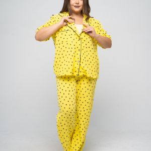 Женская пижама из хлопковой ткани муслин