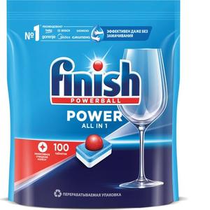 Таблетки для мытья посуды в посудомоечных машинах FINISH 100шт All in 1
