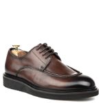 Обувь Barcelo Biagi G302A-G2B1-RM brown, кожаные туфли на байке с меховой стелькой G302A-G2B1-RM brown, кожаные туфли на байке с меховой стелькой