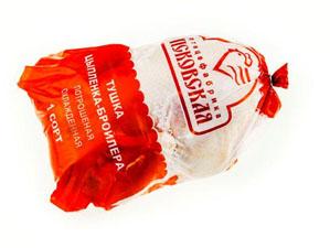 Тушка цыпленка-бройлера в индивидуальном пакете замороженная Псковская Птицефабрика (Племрепродуктор Назия)