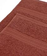Полотенце махровое с бордюром 70*140 Ituma шоколадный 011