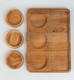 Доска сервировочная 3 соусника