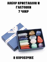 Коллекция минералов “Чакры” (галтовка и кристаллы-карандаши)