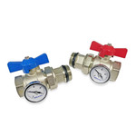 Комплект шаровых кранов 1”н/в для коллекторных  групп Millennium