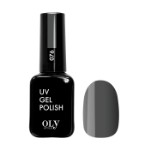 Olystyle Гель-лак для ногтей OLS UV, тон 076 темно-серый, 10мл