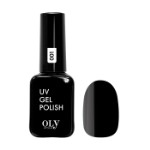 Olystyle Гель-лак для ногтей OLS UV, тон 001 черный, 10мл