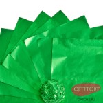 Фольга оберточная для конфет Зеленая (10х10 см), 100 шт