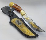 Нож украшенный “Орел” №6. Златоуст