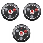 Кнопки вызова для кальянных R22117H. Комплект из 3-х штук, черные