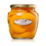 Персики половинки с ванилью в сиропе DELPHI 550г