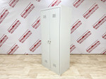 Шкаф металлический гардеробный двухсекционный, 1850х500х500, цвет серый