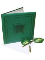 Бизнес-папка подарочная зеленая из экокожи,нестандарт