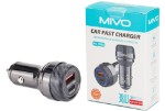 АЗУ MIVO MU-338Q с USB+TYPE-C-портами PD+QC3.0 38W