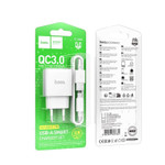 СЗУ HOCO C140А с USB + кабель TYPE-C CQ3.0 18W