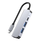 TYPE C-HUB на 4 порта MIVO MH-4012 (USB3.0*1/USB2.0*1/TYPE C*1/HDMI*1)