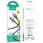 Кабель micro USB HOCO X109 Silicone 2.4A (L=2М) (ЗАЩИТА ОТ ДЕТЕЙ/ОТ ПЕРЕГРЕВА/ОТ МОРОЗА)