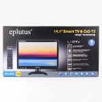 Портативный ЖК телевизор с цифровым тюнером DVB-T2 Eplutus EP-1430S (дисп.14”, 1920*1080, Smart TV, Android 12)