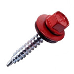 Саморез кровельный сверло 4,8x51 RAL 3003 красный рубин