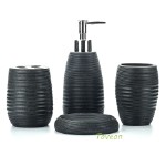 Набор аксессуаров для ванной комнаты из искусственного камня (акрил), АВ-1010